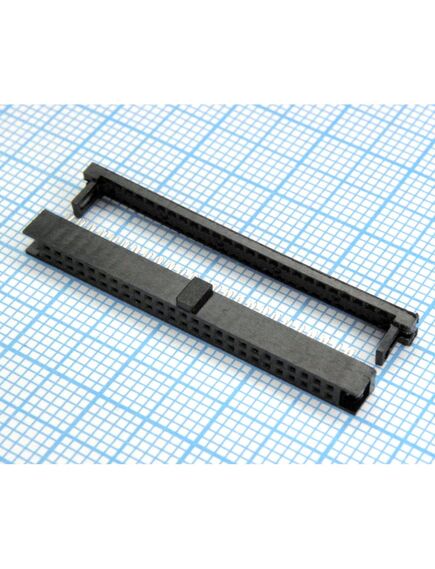 IDC1.27x1.27-50F, гнездо на шлейф 1,27x1.27мм