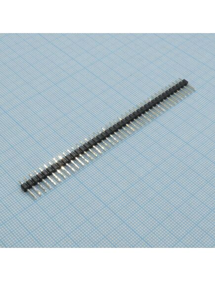 DS1021-1X40SF11-B, соединитель штыревой, вилка на плату однорядная прямая 40pin(1x40), шаг 2.54мм