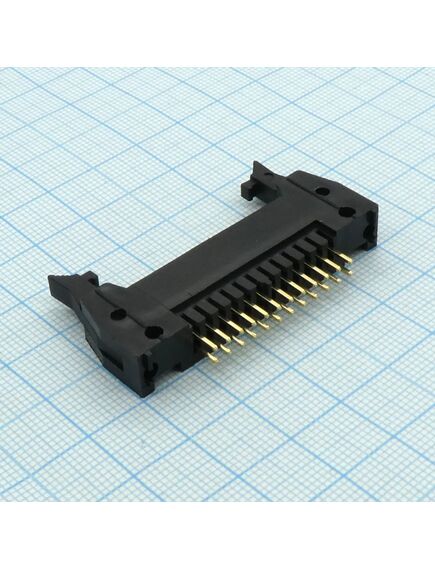 SCM-24, вилка на плату, вертикальный монтаж 24pin(2х12), шаг 2.54мм