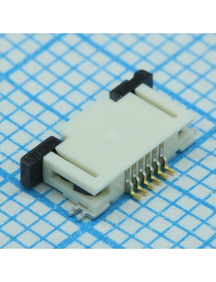 527450697, соединитель fpc 6 контактов шаг 0.5мм угловой smd лента на катушке