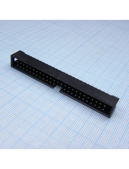 DS1013-50SSIB1-B-0, idc разъем, вилка на плату прямая двухрядная 50pin(2x25)., шаг 2.54мм