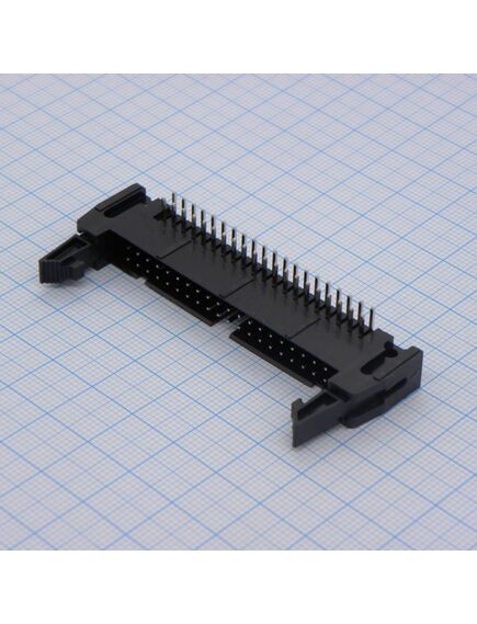 DS1011-40RBSiB7-B, вилка на плату, угловой монтаж 40pin(2х20), шаг 2.54мм