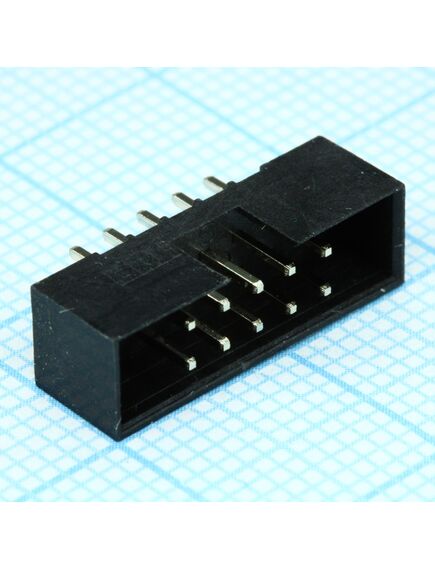 DS1014-10SF1B-B, idc2 разъем, вилка на плату прямая двухрядная 10pin(2x5)., шаг 2.00мм