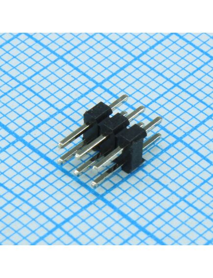 DS1025-05-2X3P8BV1-B, вилка штыревая 2мм 2х3 прямая