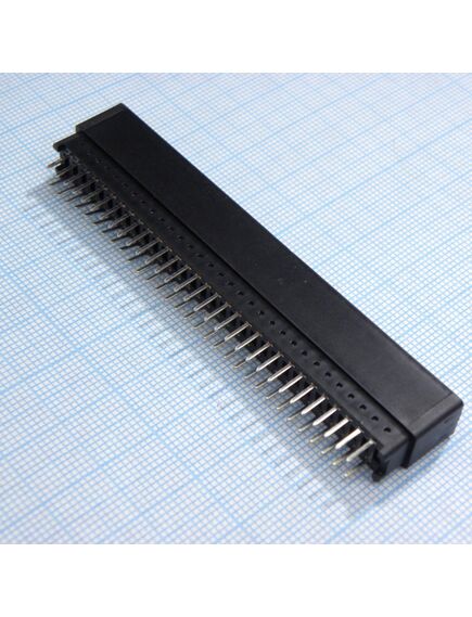 KLS1-603C-62-S, слот 62 контакта, 2,54мм. 3а для монтажа на плату