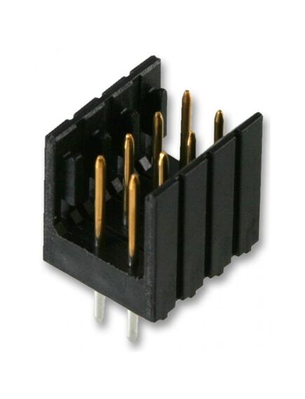 826469-4, соединитель защищенный (2 стороны) 8 контакт(-ов) 2.54мм луженый прямой монтаж в отверстие коробка