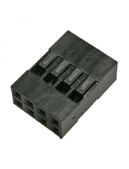 BLD 2X04 (BLD-8) + TERMINALS, разъем 2х4 гнездо на кабель, шаг 2.54мм