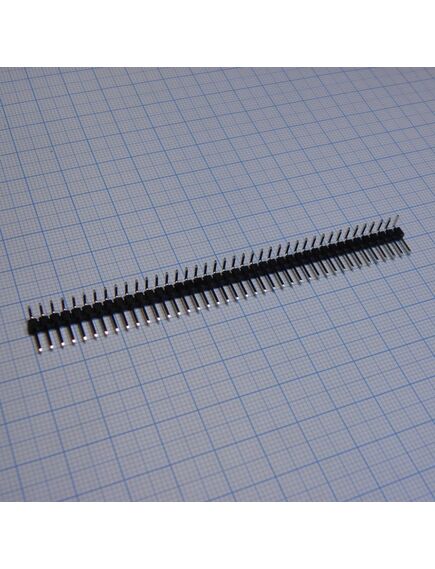 KLS1-207-1-40-R2, pls разъем, вилка на плату однорядная угловая, 40pin(1x40), шаг 2.54мм
