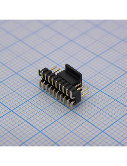DS1031-08-2X10P8BS42SR-3A, вилка штыревая 1.27 мм на плату, 2x10