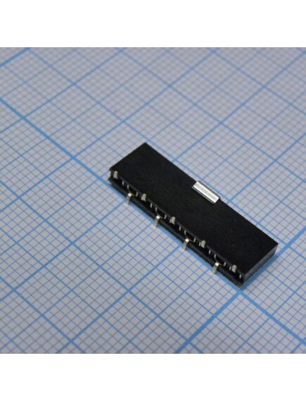 PBS-09 smd, гнездо на плату smd (шаг 2.54 мм) 9 контактов