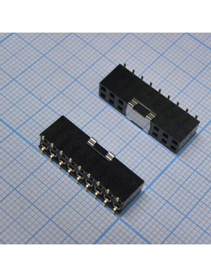 PBD-18 (2X09) smd, гнездо на плату 2.54мм