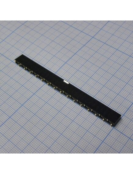 PBS-30 smd, гнездо на плату smd (шаг 2.54 мм) 30 контактов