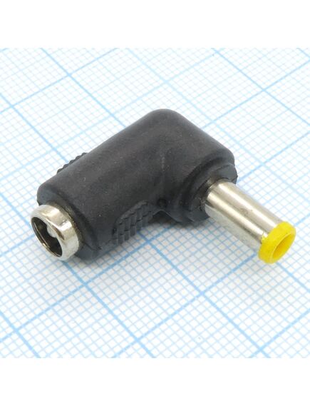 AD гн 5.5*2.1 - шт 5.0*1.0pin угловой, переходник низковольтного питания