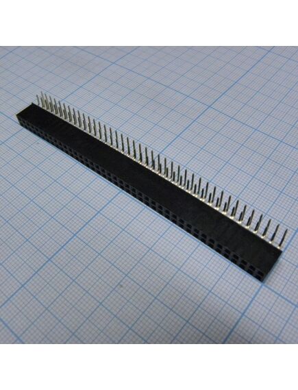 PBD-80R (2x40), гнездо на плату 2.54мм