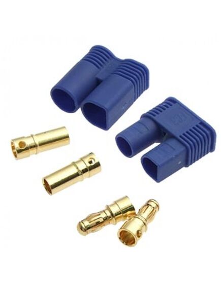 EC3 M+F/SET, комплект разъема серии ec для радиоуправляемых моделей, вилка ec3-m (2р) + гнездо ec3-f (2p), d контакта - 3 мм