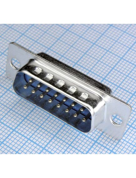 DB-15M, вилка 15 pin на кабель (пайка)