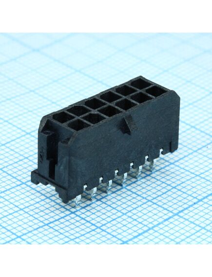 430451212, прямоугольный разъем, серия micro-fit 3.0 43045, 12 контакт(-ов), штыревой разъем, 3 мм монтаж в отверстие