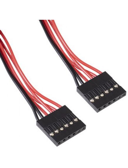 BLS-6 *2 AWG26 0.3M, межплатный кабель питания на разъемах bls-6 с двух сторон, с проводом awg26, длина 0.3 м