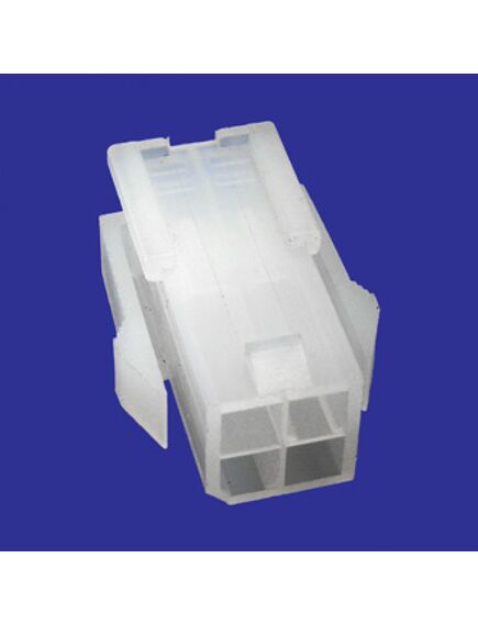 MF-2X2M + TERMINAL, разъем питания mini-fit 4 контакта, вилка на кабель, шаг 4,2мм
