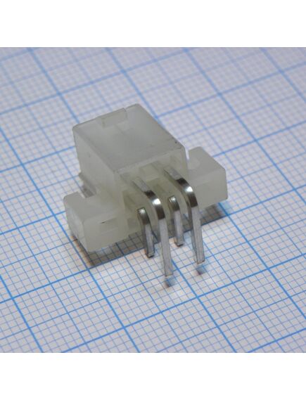 DS1073-01-2X2MR1T6, разъем питания (с контактами) mini-fit, 4pin, вилка на плату угловая под винты, шаг 4,2мм
