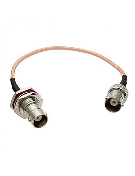 BNC-KY-1.5-RG316-15CM-BNC-K-1.5, разъем высокочастотный, кабельная сборка bnc гнездо - bnc гнездо, длина 15 см
