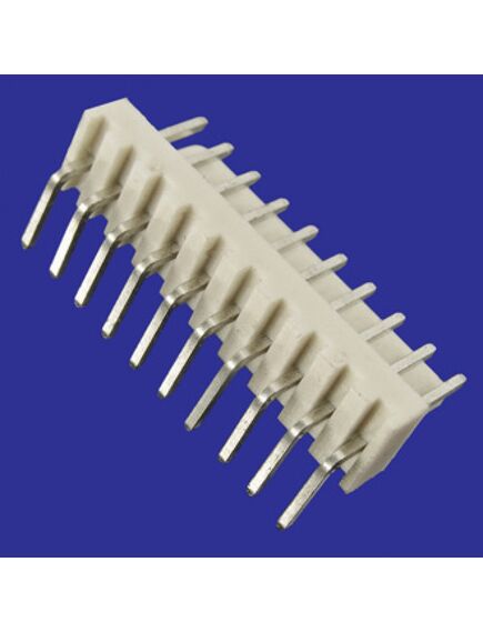WF-10R PITCH 2.54MM, разъем питания 10 контактов, вилка угловая на плату, шаг 2,54мм