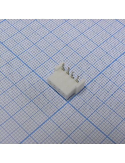 XH 04Fr 2.5mm розетка на плату угловая, розетка на плату угловая