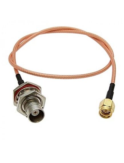 BNC-KY-RG316-40CM-SMA-J, разъем высокочастотный, кабельная сборка bnc гнездо - sma штекер, длина 40 см