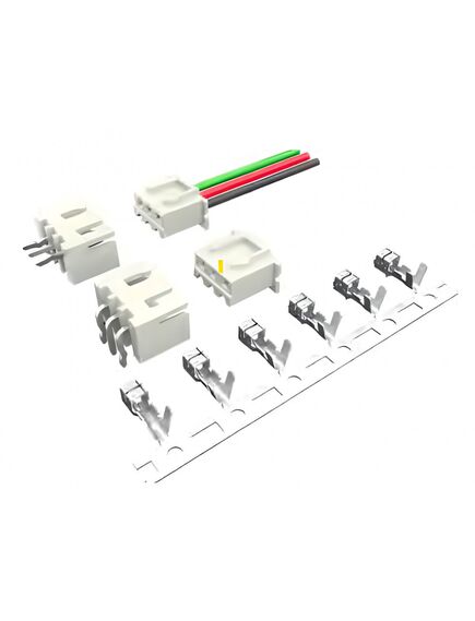 I-DS1069-SCW003|С КОНТАКТАМИ, серия xh. корпус разъема - розетка на кабель 3 контакта, шаг 2.5мм