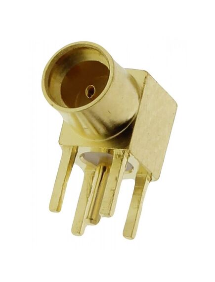 MMCX6252N1-3GT30G-50, гнездо; mmcx; "мама"; угловой 90°; tht; позолота; 50ом