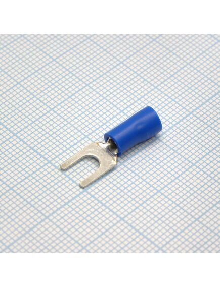 SV2-4L Blue, наконечник кабельный вилочный с изоляцией d=4.3мм, сеч. пров.1.5-2.5мм2