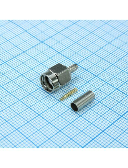 SMA-C174P, разъём высокочастотный, штекер sma обжим на кабель rg174