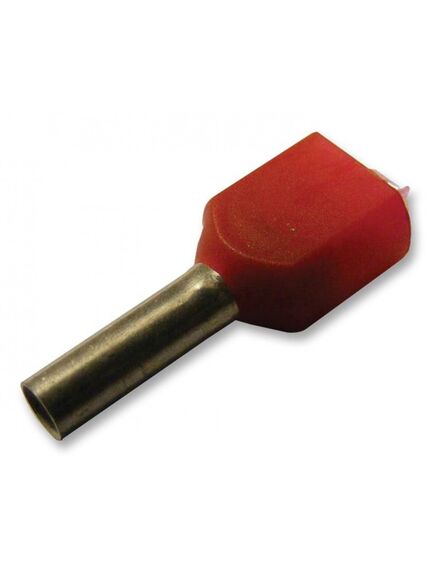 966144-4, наконечник 2 х 1.0мм2 красный