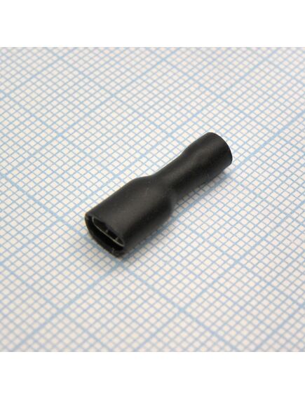 FDFD1.25-187(5) Black, наконечник кабельный ножевой (гнездо) полностью в изоляции 0.5х4.75мм, сеч. пров. 0.5-1.5мм2