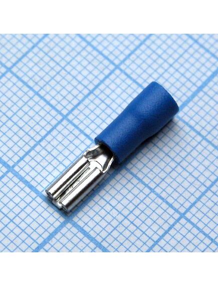 FDD1.25-110(5) Blue, наконечник кабельный ножевой (гнездо) с изоляцией 0.5х2.8мм, сеч. пров. 0.5-1.5мм2