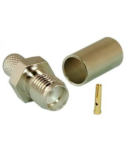 SMA-C58J, разъём высокочастотный, гнездо sma обжим на кабель rg58