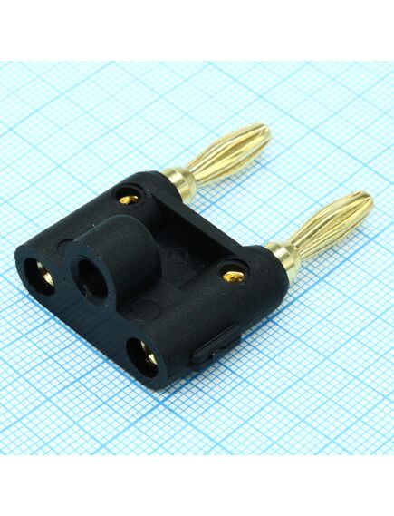 BP-217G/B-EN-HT, штекер сдвоенный, золотой