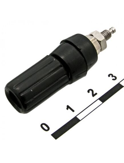 10-0021 ZINC BLACK, гнездо 10-0021 zinc черныйъ, монтаж на гайку