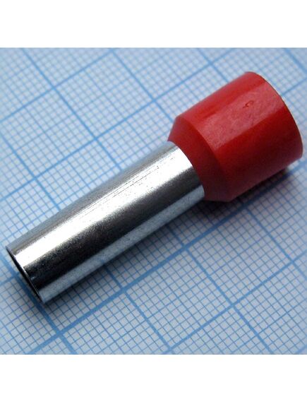 HE 35-25 Red, наконечник кабельный торцевой трубчатый с изоляцией, l=39/25мм, сеч. пров. 35мм2