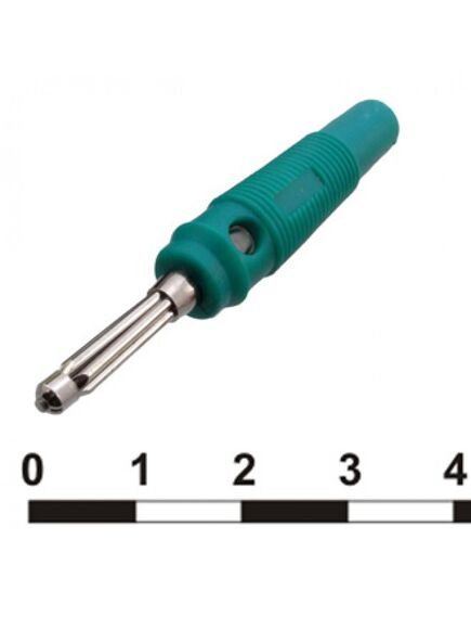 10-0076 GREEN, штекер 10-0076 зеленый, винтовое крепление