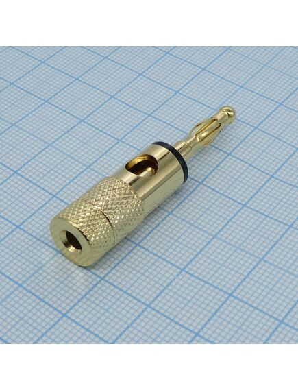 BP-220G/B-EN-DH, штекер металл / banana plug