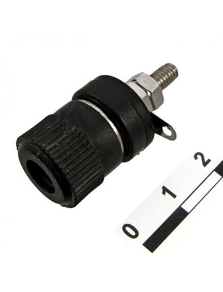 10-0020 BLACK, гнездо 10-0020 чёрный, монтаж на панель