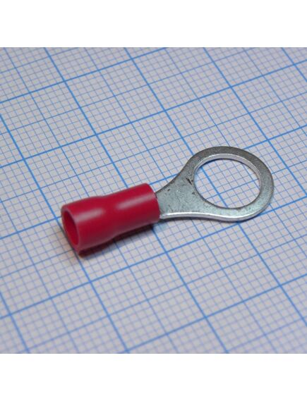 RV1.25-8 Red, наконечник кабельный кольцевой с изоляцией d=8.4мм, сеч. пров.0.5-1.5мм2