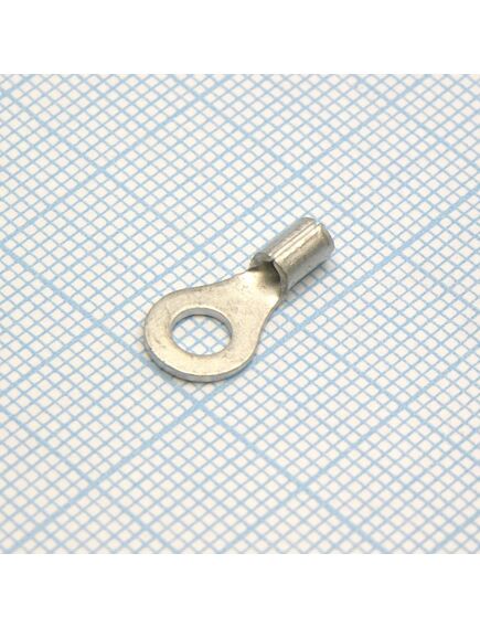 GRNB 1.25-4L, наконечник кабельный кольцевой без изоляции d=4.3мм, сеч. пров.0.5-1.5мм2