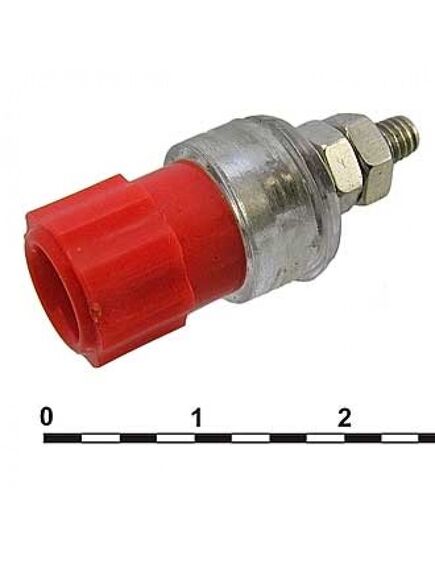 10-0063 RED, гнездо 10-0063 красный, монтаж на гайку