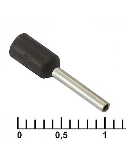 DN00508 BLACK (1X8MM), наконечник на кабель dn00508, черный, 1x8 мм