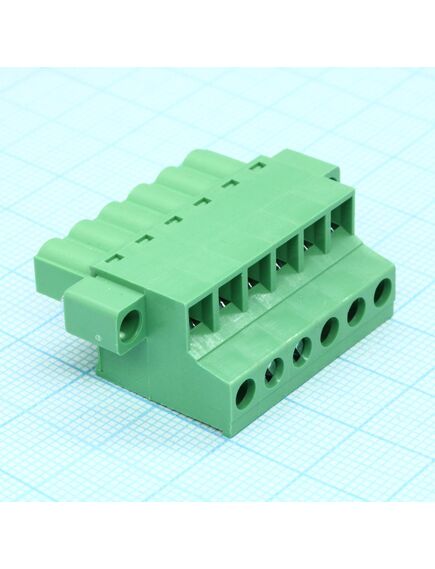 2EDGKCM-5.08-06P-14-00A(H), блок соединительный 6 контактов шаг 5.08мм зеленый