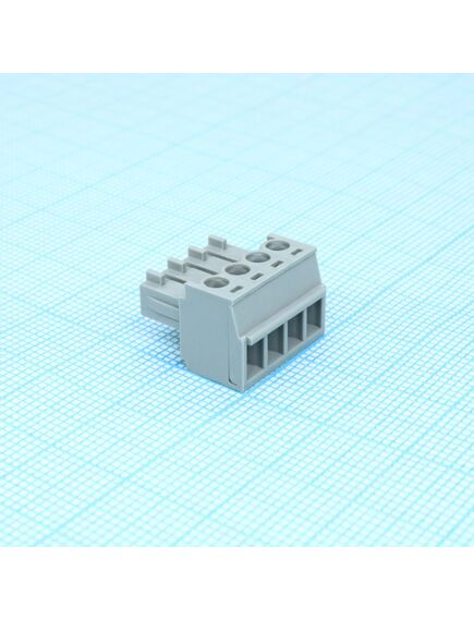 BCP-381- 4 GY, разъемы для печатной платы, номинальный ток: 8 a, расчетное напряжение (iii/2): 160 в, номинальное сечение: 1,5 мм?, полюсов: 4, размер шага: 3,81 мм, тип подключения: винтовой зажим с натяжной гильзой, цвет: сигнальный серый