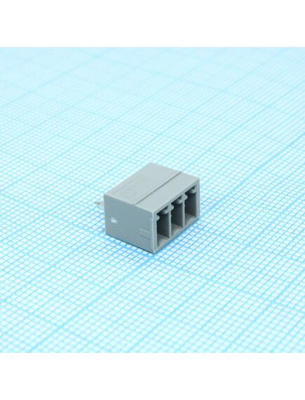 BCH-350V- 3 GY, корпусная часть для печатных плат, номинальный ток: 8 a, расчетное напряжение (iii/2): 160 в, номинальное сечение: 1,5 мм?, полюсов: 3, размер шага: 3,5 мм, цвет: сигнальный серый
