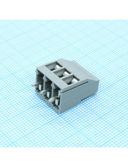 BC-508X18- 3 GY, клеммы для печатной платы, номинальный ток: 24 a, расчетное напряжение (iii/2): 400 в, номинальное сечение: 2,5 мм?, размер шага: 5,08 мм, полюсов: 3, тип подключения: винтовой зажим с натяжной гильзой